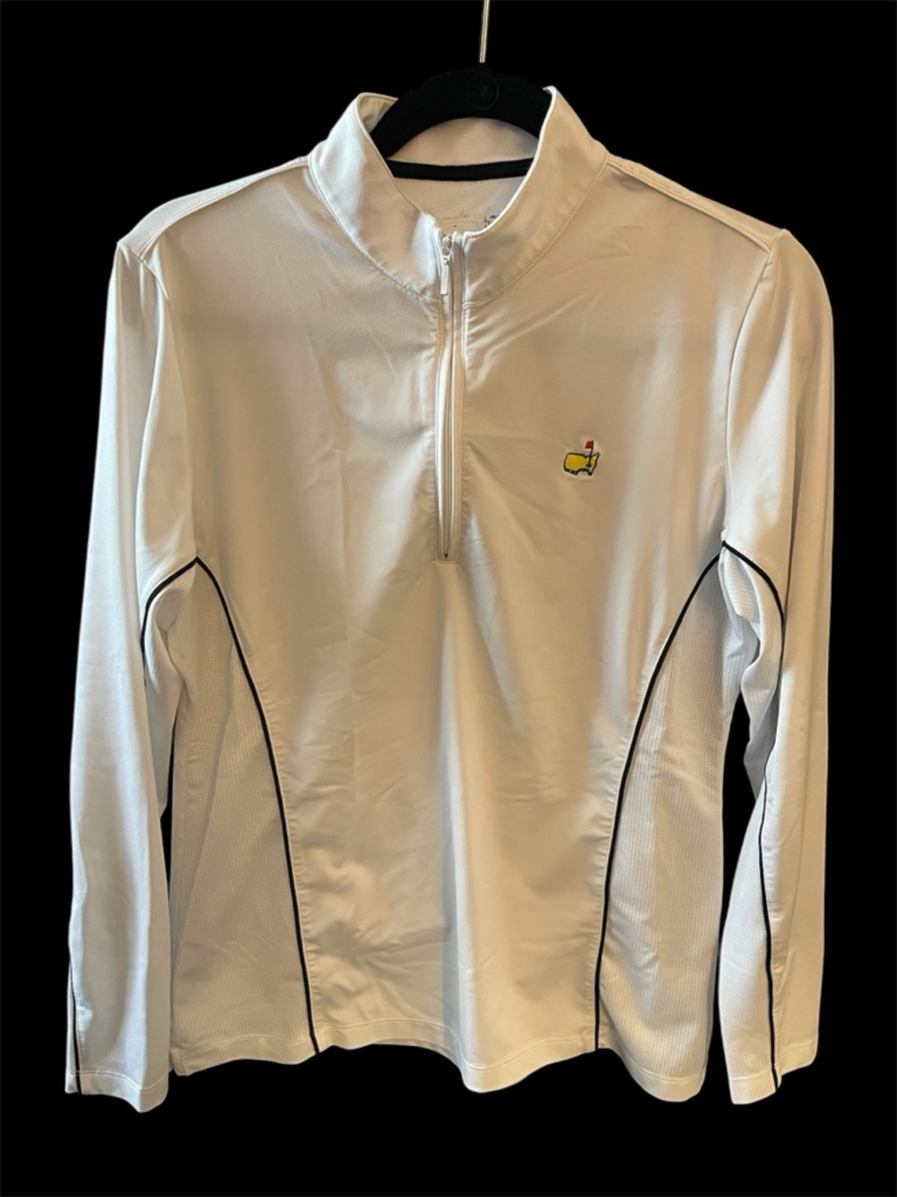 Magnolia Lane White Masters Quarter-Zip Pullover